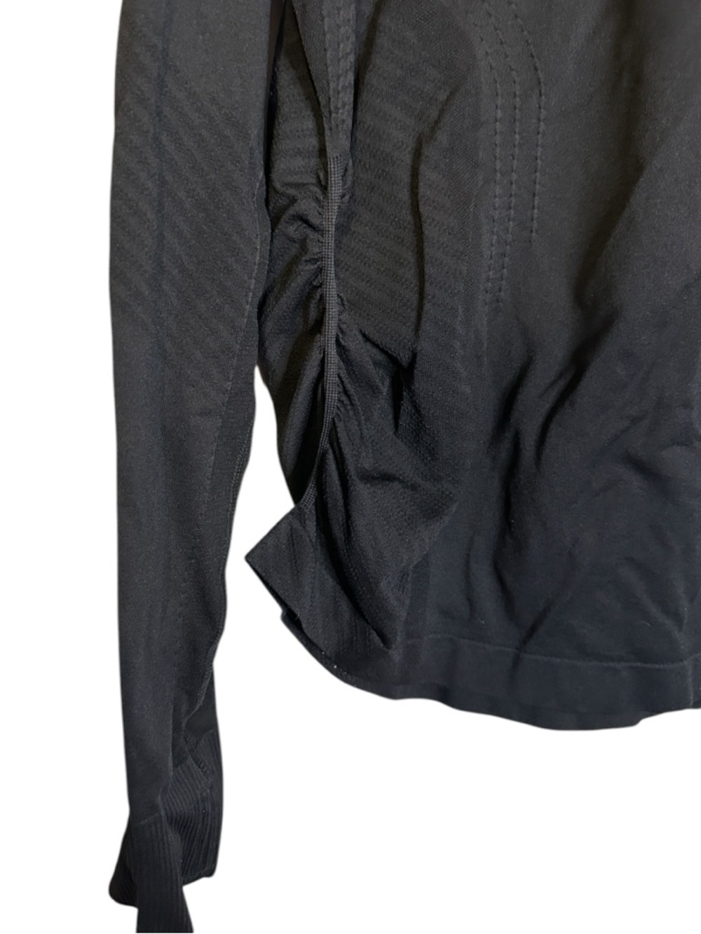 Quince Black Performance Long Sleeve Top XL Athletic Stretch Nylon Spandex - Picture 5 of 10